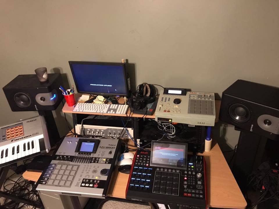 Michael Andrew Bailey Studio - Roland Fantom G6, Roland MV-8800, AKAI MPCX, AKAI MPC2000XL, Alesis M1 Active 520.jpg